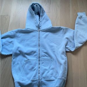 BRANDY MELVILLE LIGHT BLUE ZIP UP